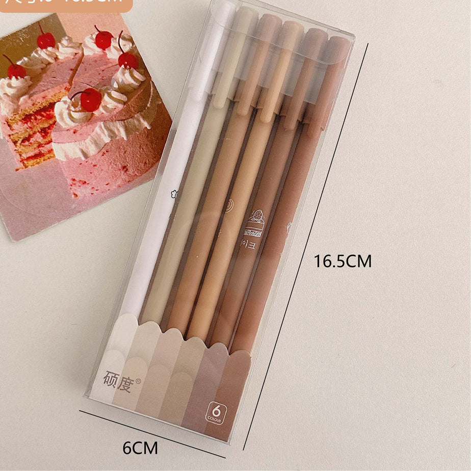 Wholesale Plastic Black Gel Pen Set A Box of 6